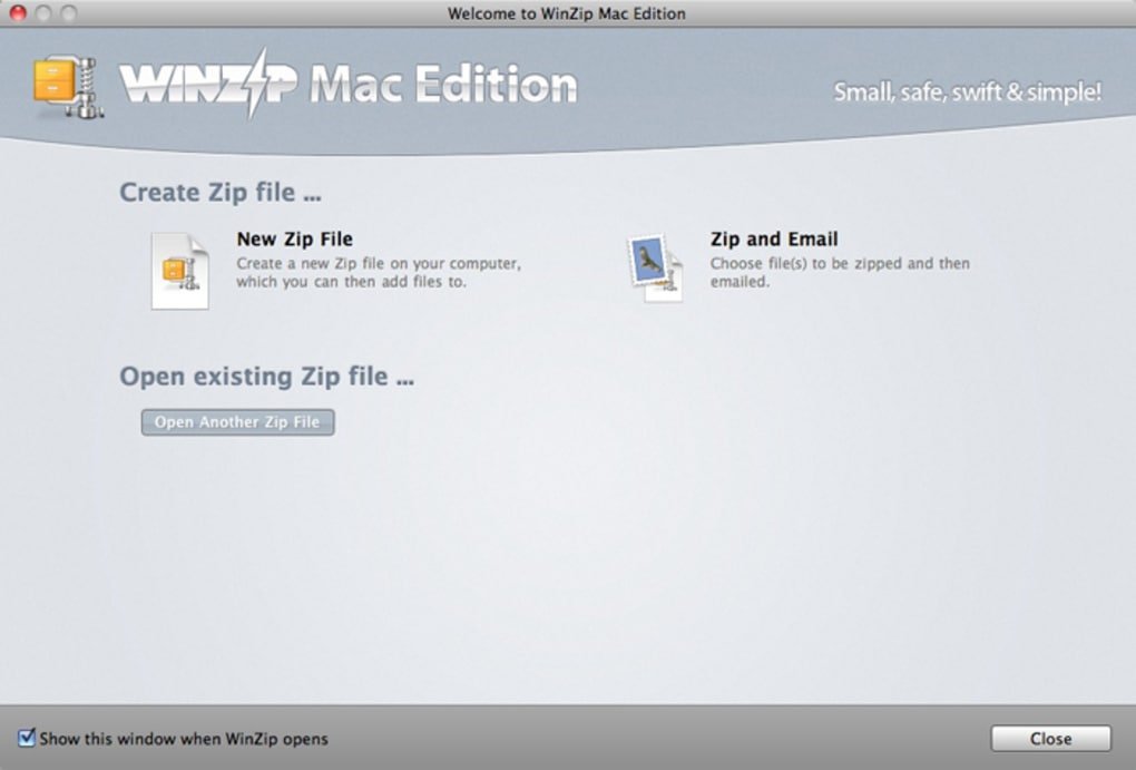 phần mềm giải nén cho Mac - winzip