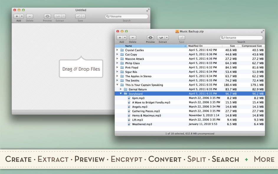 phần mềm giải nén cho Mac - Entropy
