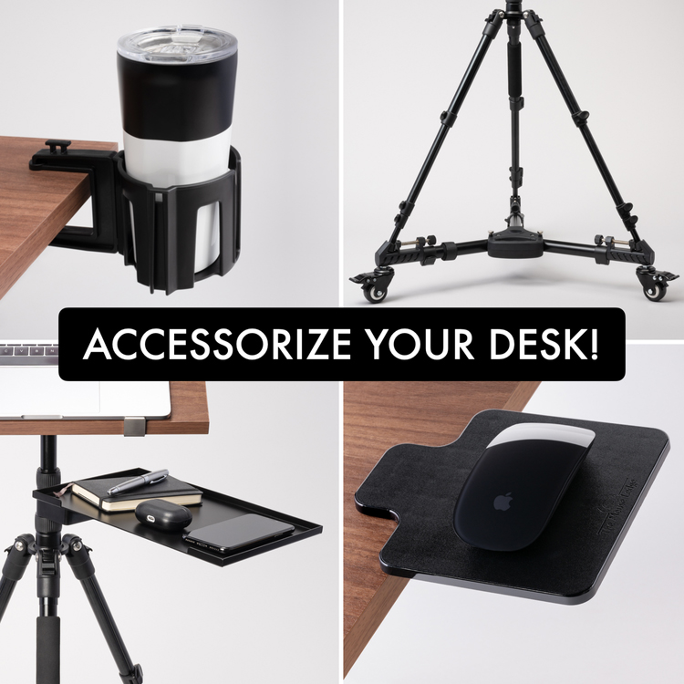 Tripod Standing Desk và Tripod Standing Desk Pro thiết kế linh hoạt, có thể gấp gọn