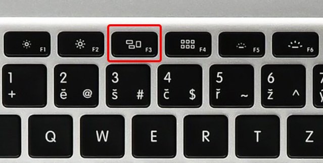 Phím hiển thị các chương trình đang chạy trên macbook