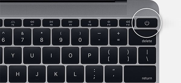 phím power trên macbook