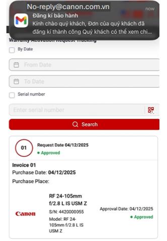 Theo dõi trạng thái kích hoạt