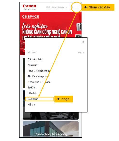 Kích hoạt và tra cứu bảo hành Canon online