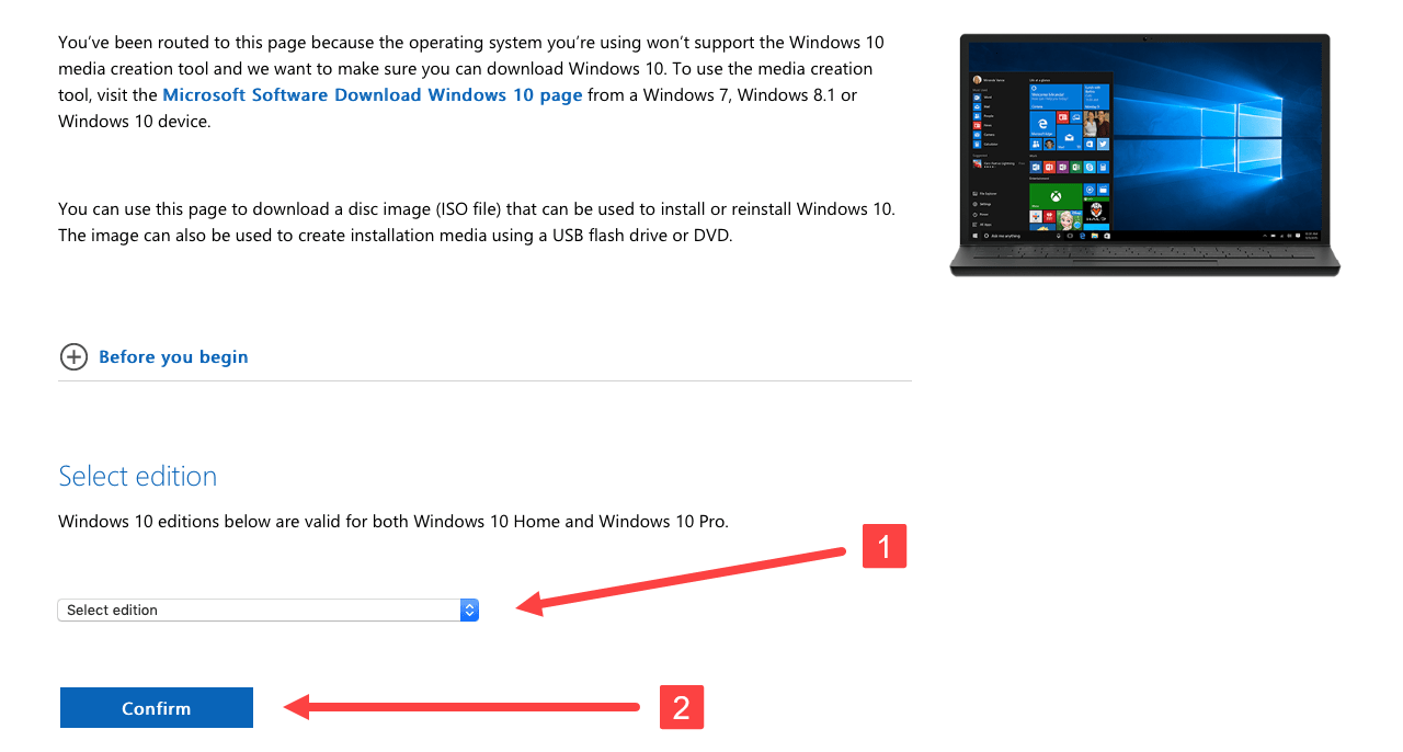 Cài win 10 cho Macbook - Tải về bản cài đặt windows 10 ISO
