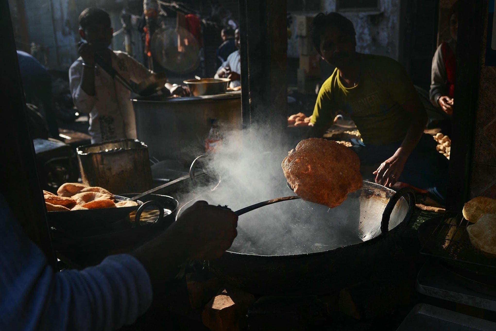 Một buổi sáng tại Puris, Delhi, Ấn Độ