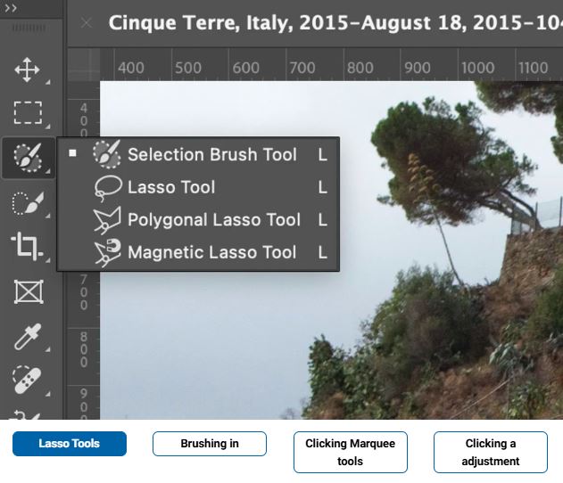 Công cụ Selection Brush