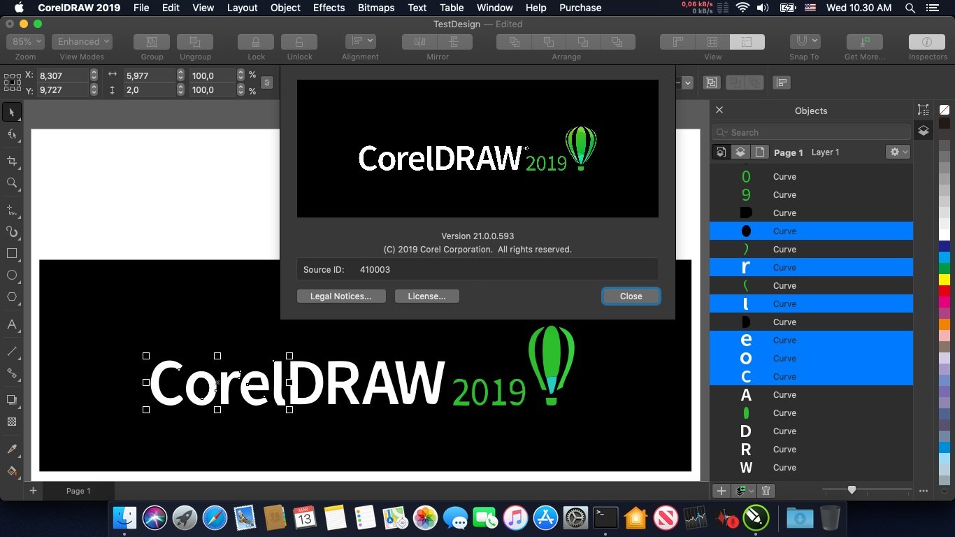 CorelDRAW cho Mac có giao diện thân thiện, dễ sử dụng