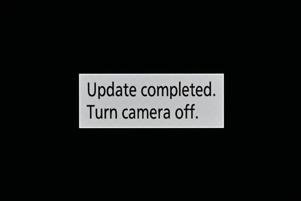 Hoàn tất quá trình cập nhật firmware mới nhất của Nikon