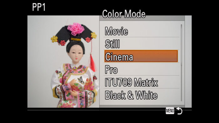 Color Mode quyết định tông màu tổng thể của ảnh hoặc video