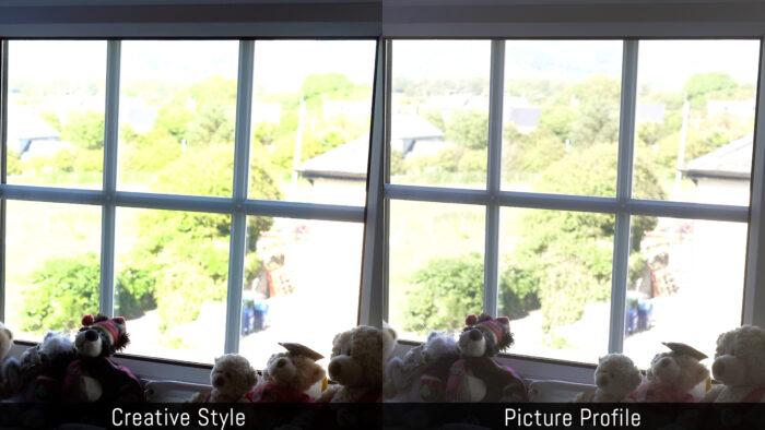 Màu sắc ở cửa sổ và bầu trời không bị rửa trôi quá nhiều