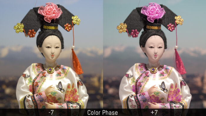 Color Phase dịch chuyển giữa tông đỏ và xanh