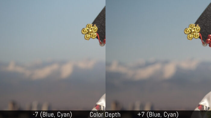 Xanh lam và Lục lam thường thay đổi khá nhẹ