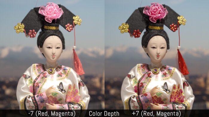 Đỏ và Đỏ tươi tạo ra khác biệt rõ rệt