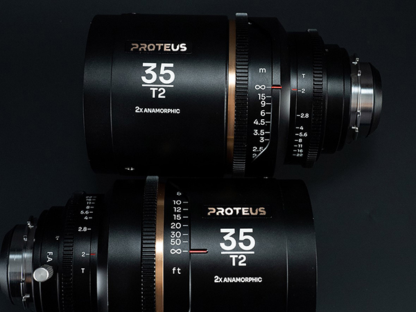 Cận cảnh Ống Kính Anamorphic Proteus 2x 35mm