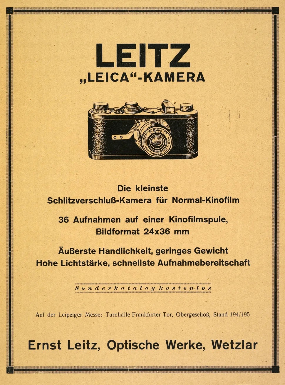 Bước ngoặt lịch sử của Leica I