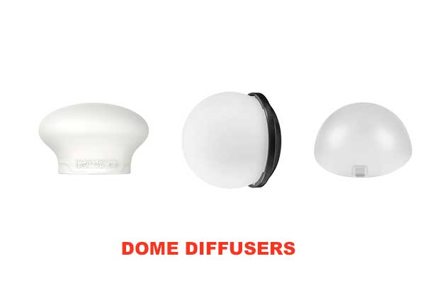 Bạn có thể sử dụng dome diffuser để tạo ra những chùm sáng dịu và chiếu sáng khu vực rộng hơn