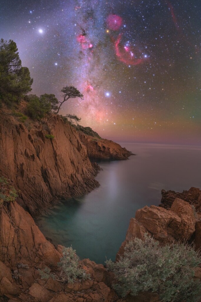 Celestial Light Over Sea Cliffs - Anthony Lopez