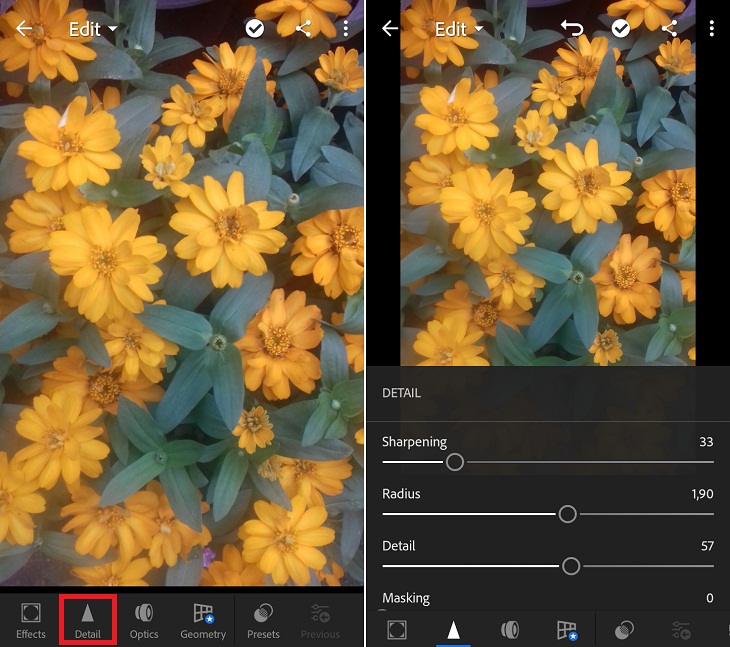 Các ứng dụng làm rõ hình ảnh bị mờ trên Lightroom