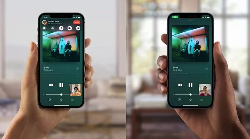 Nghe nhạc khi thực hiện gọi ‌FaceTime‌ 