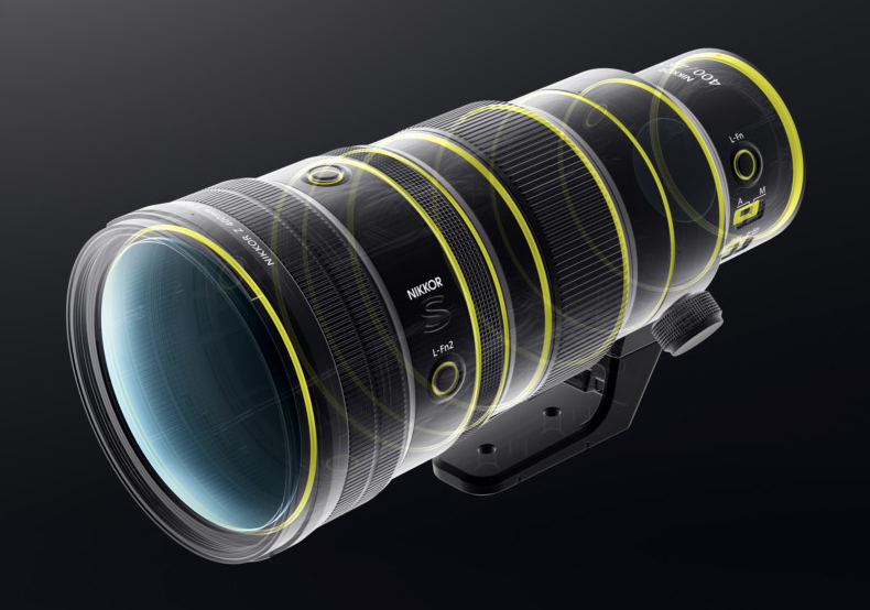 Nikkor Z 400mm f/4.5 VR S có cấu tạo quang học bao gồm 19 thấu kính xếp thành 13 nhóm