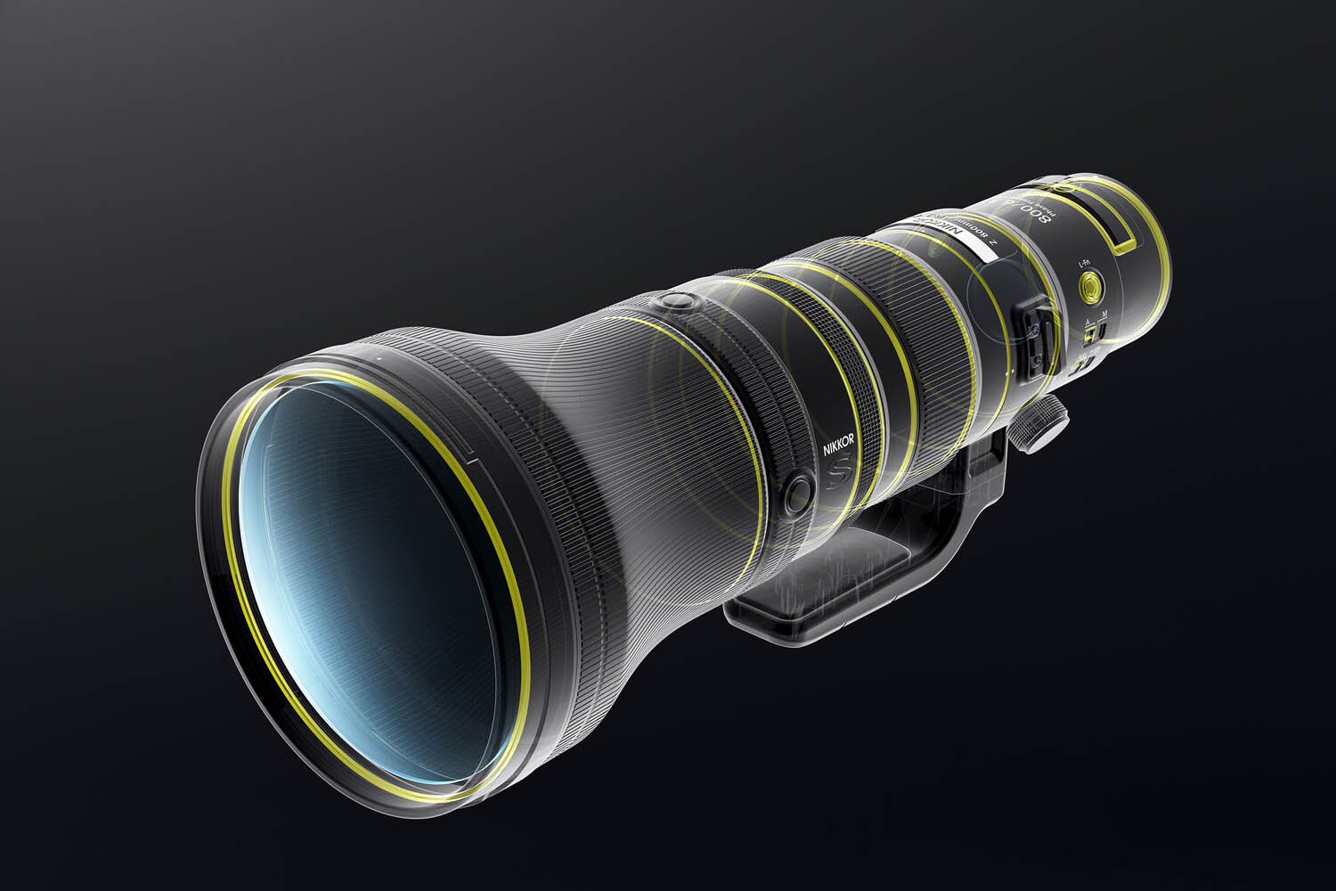 Nikkor Z 800m f63 VR S được trang bị stepping monitor 