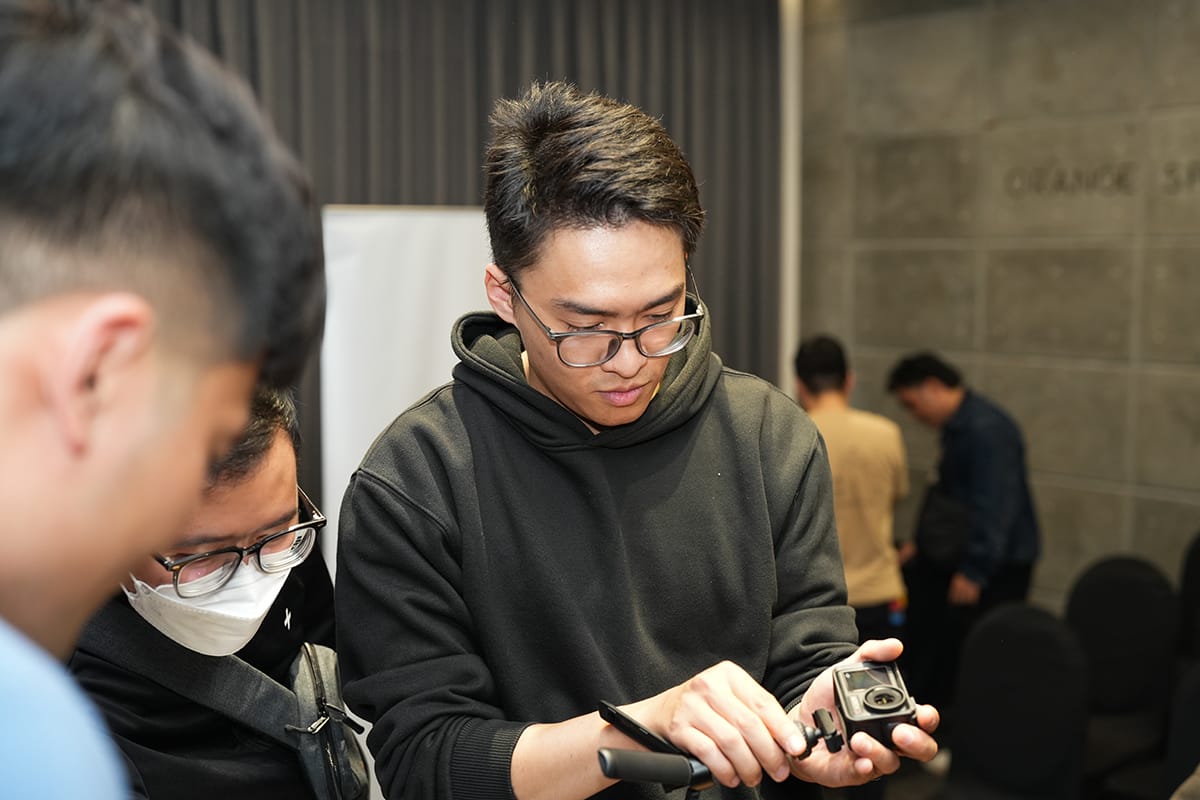 Hình ảnh tại workshop action camera