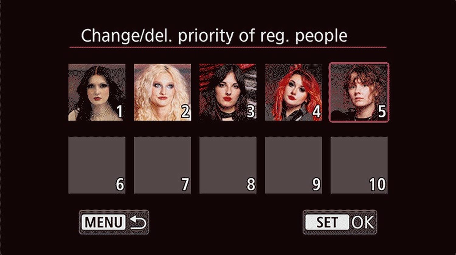 Registered People Priority lưu 10 khuôn mặt