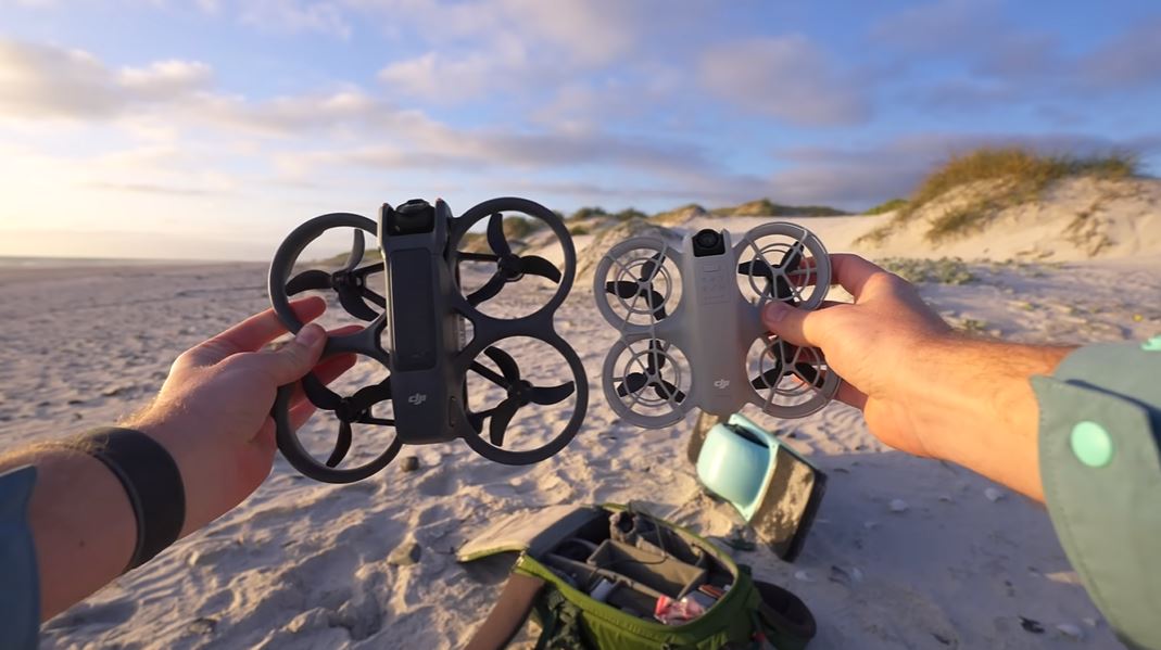 DJI Neo trông khá giống DJI Avata 2, nhưng có kích thước nhỏ gọn hơn