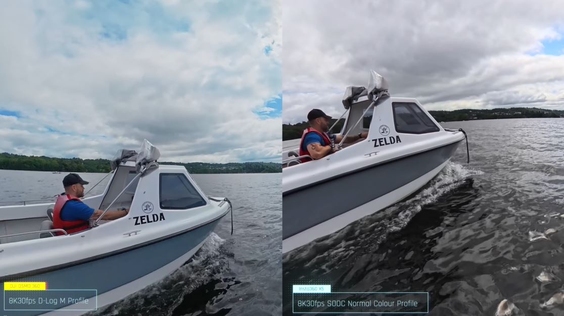 So sánh DJI Osmo 360 vs Insta360 X5: Chất lượng video khi Osmo 360 quay D-log M