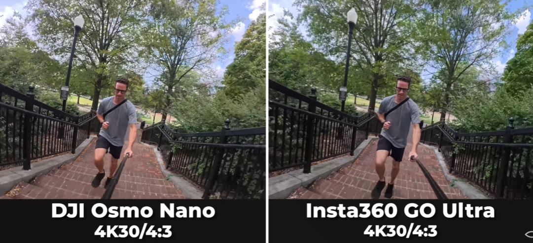 So sánh DJI Osmo Nano với Insta360 Go Ultra: Ổn định hình ảnh