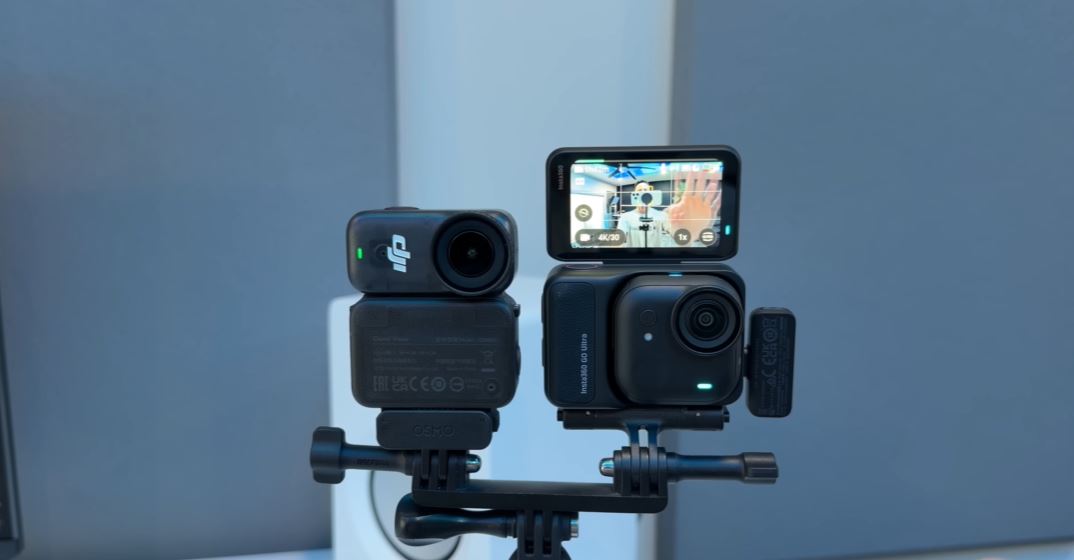  Insta360 Go Ultra và DJI Osmo Nano đều hỗ trợ tính năng điều khiển thông minh