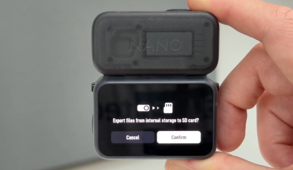 DJI Osmo Nano có lợi thế khi trang bị bộ nhớ trong sẵn