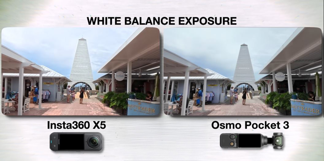 Pocket 3 có dải tương phản động (dynamic range) rộng hơn Insta360 X5