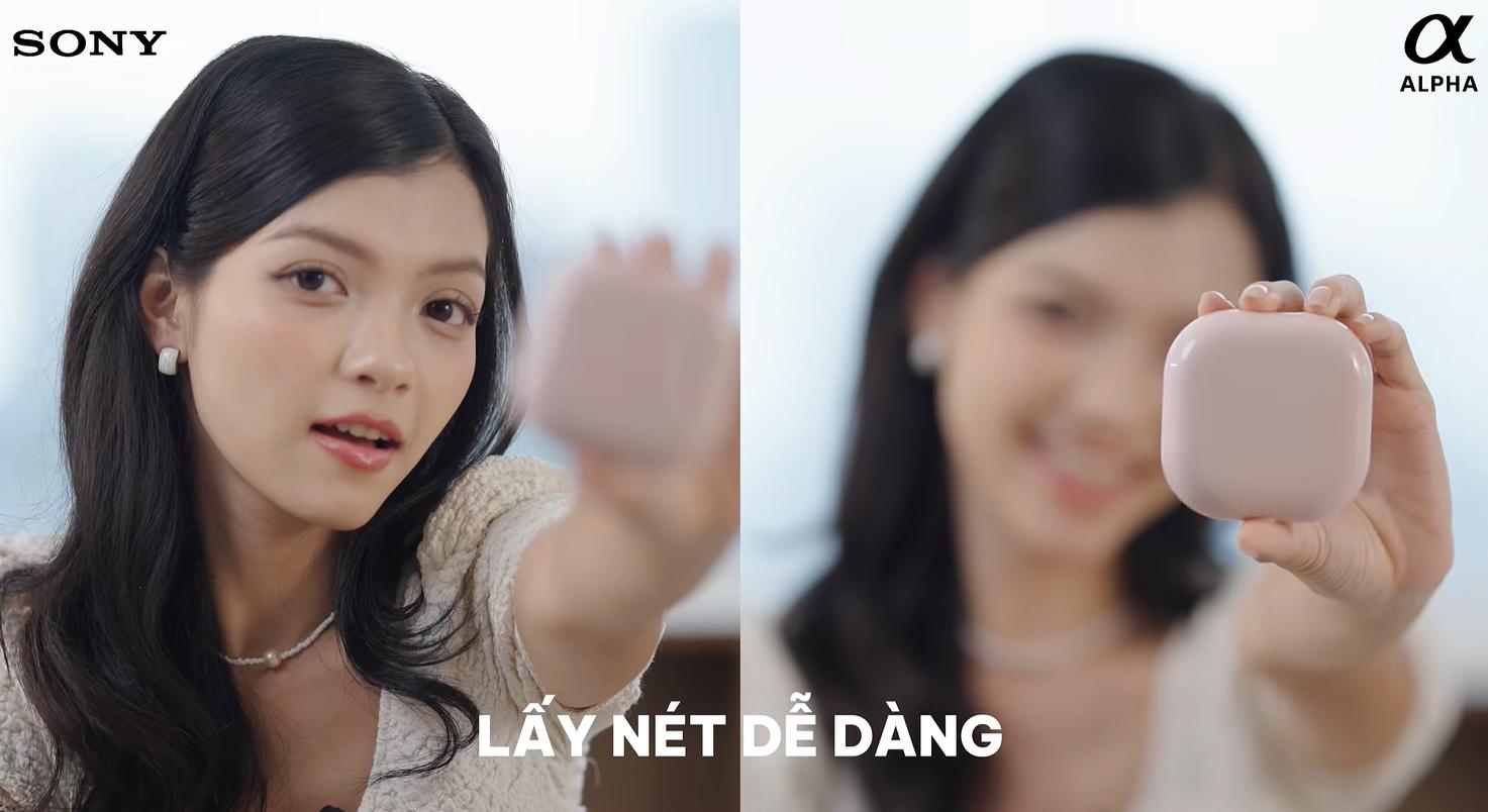 Máy ảnh Sony lấy nét sản phẩm dễ dàng