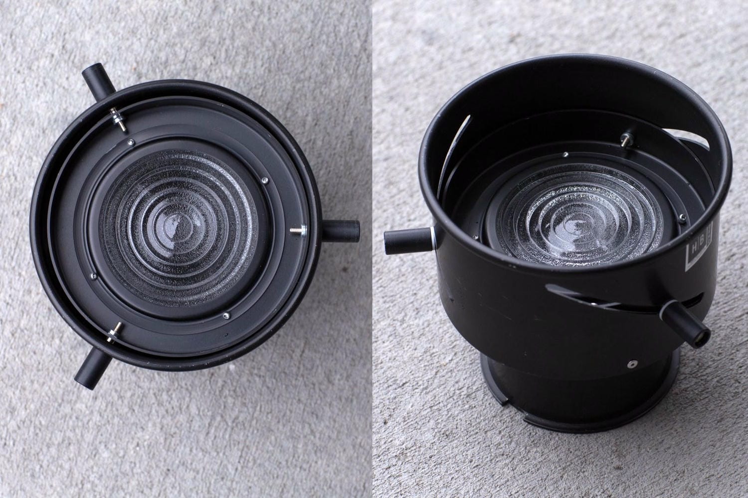 Thấu kính Fresnel được gắn trong đèn để tạo đường sáng