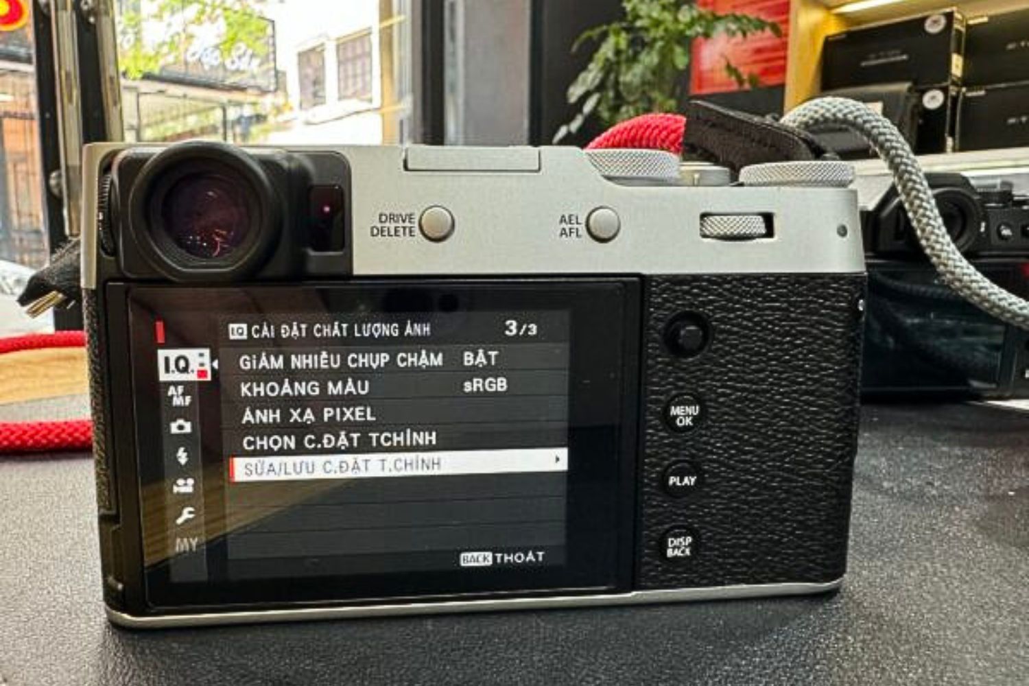 Cài đặt giả lập màu phim trong phần Image Quality Setting