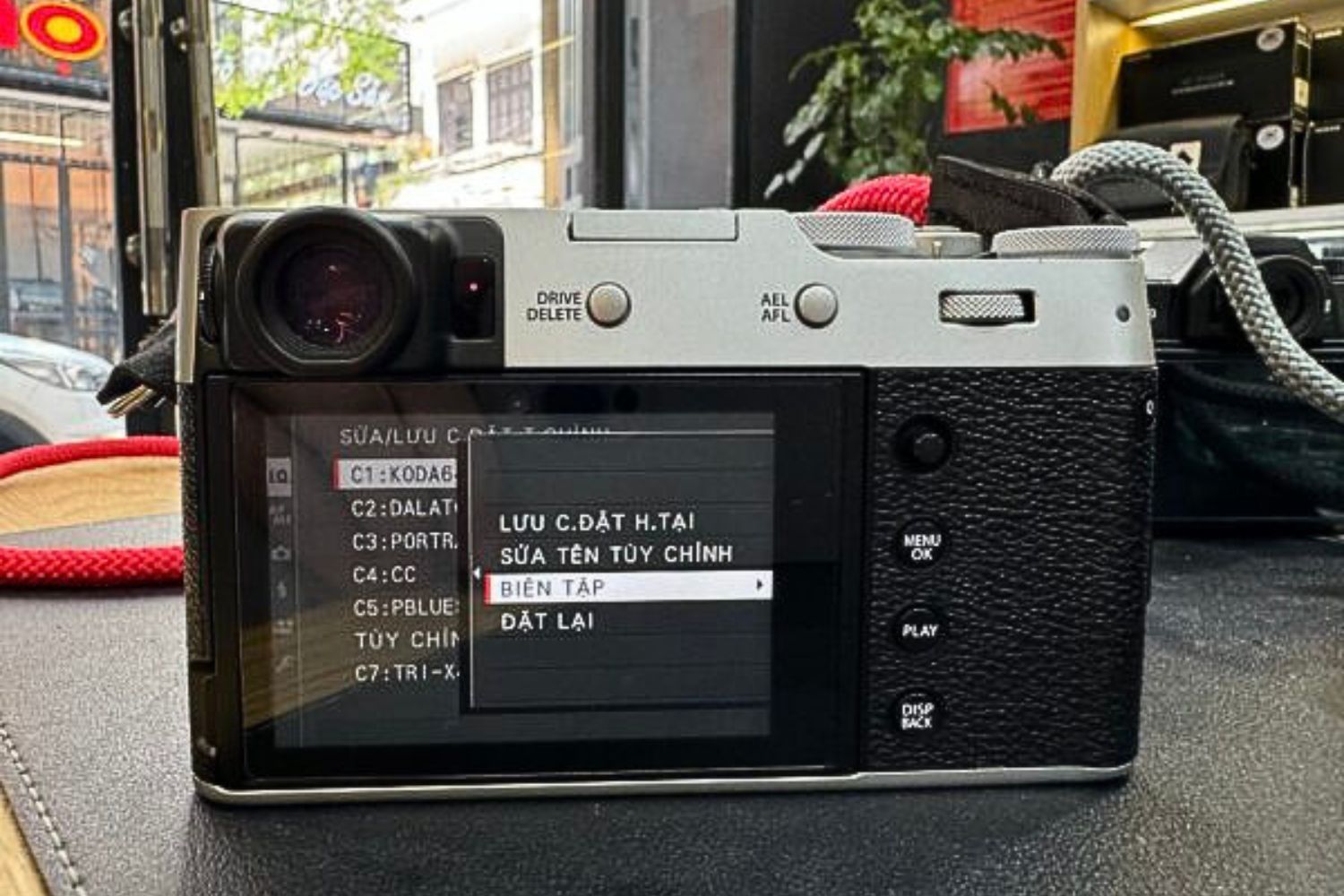 Chọn phần "Biên tập" để thay đổi thông số