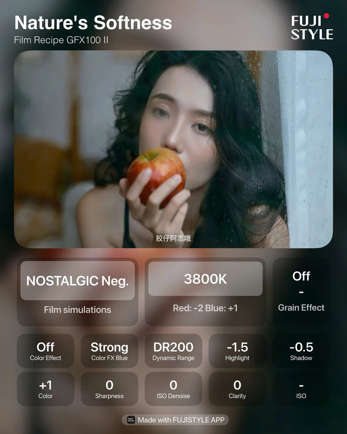 Nature’s Softness sử dụng giả lập phim NOSTALGIC Neg.