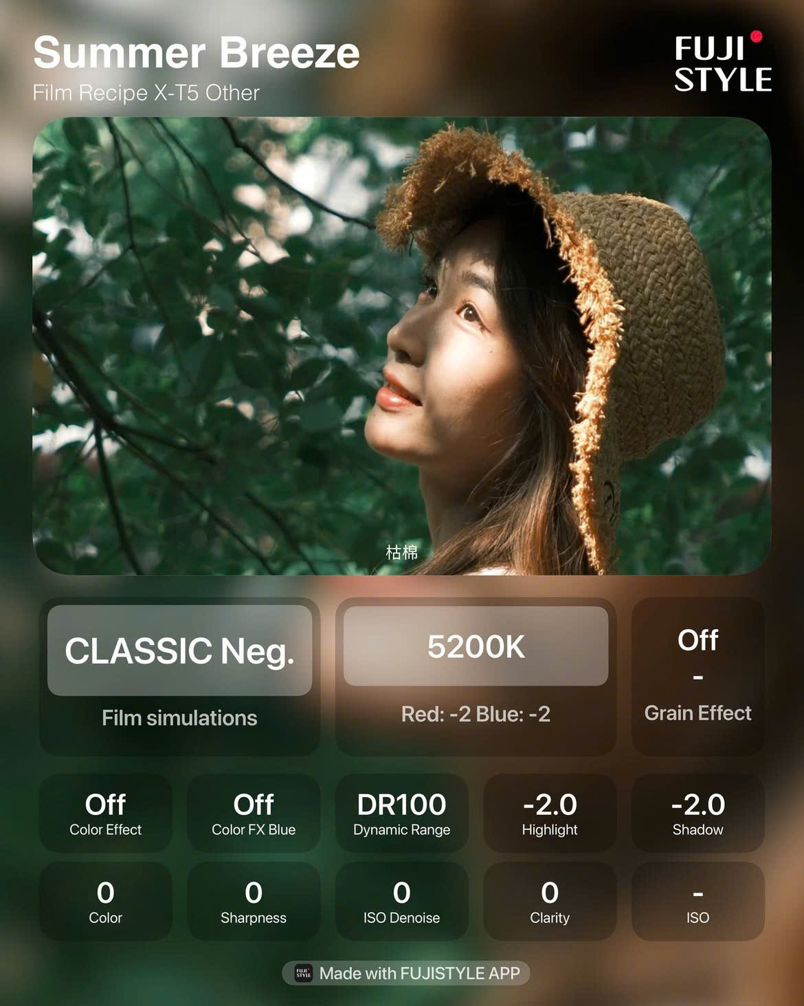 Summer Breeze là một "Film Recipe" dịu mát của Fujifilm