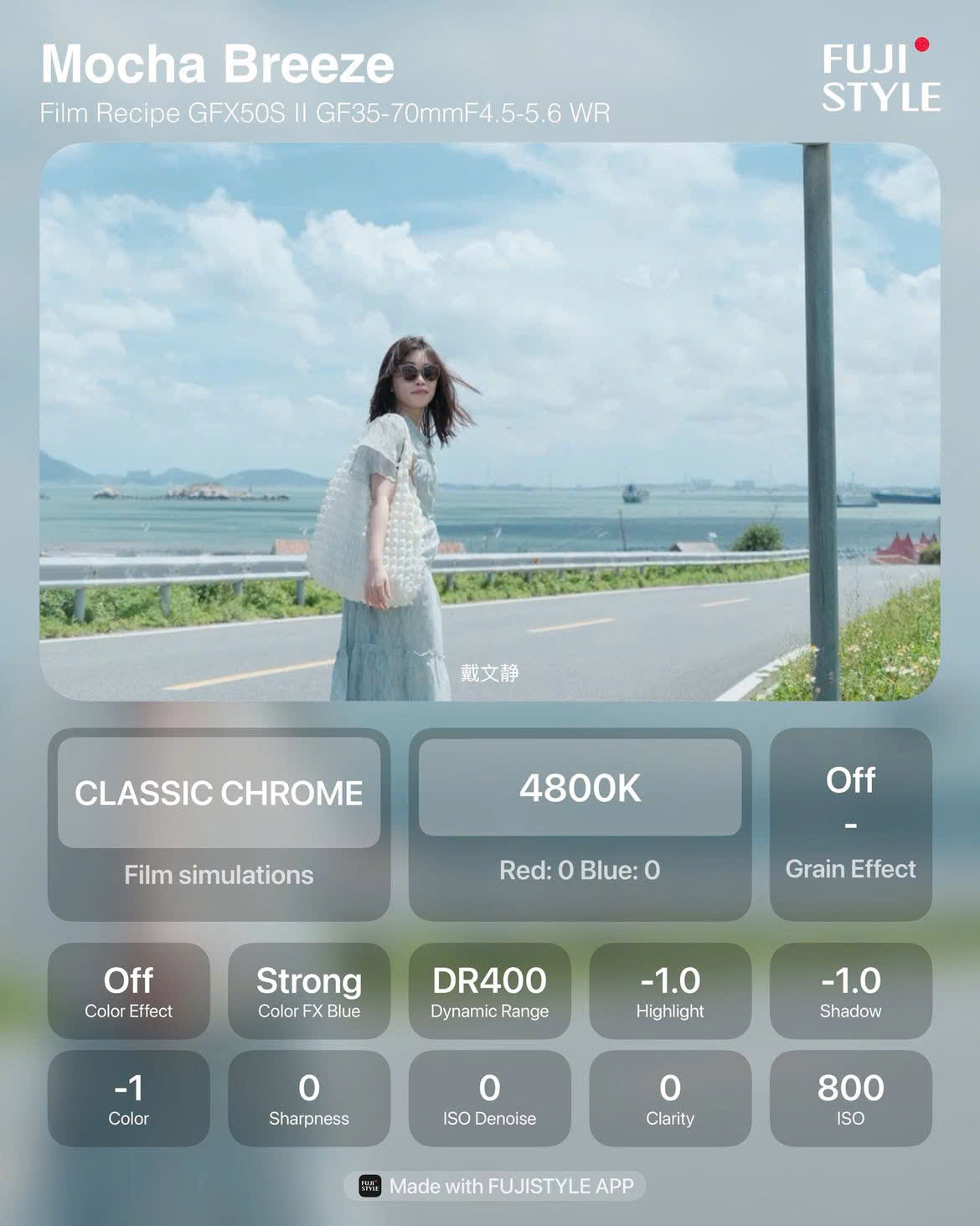 Công thức màu Fujifilm Mocha Breeze
