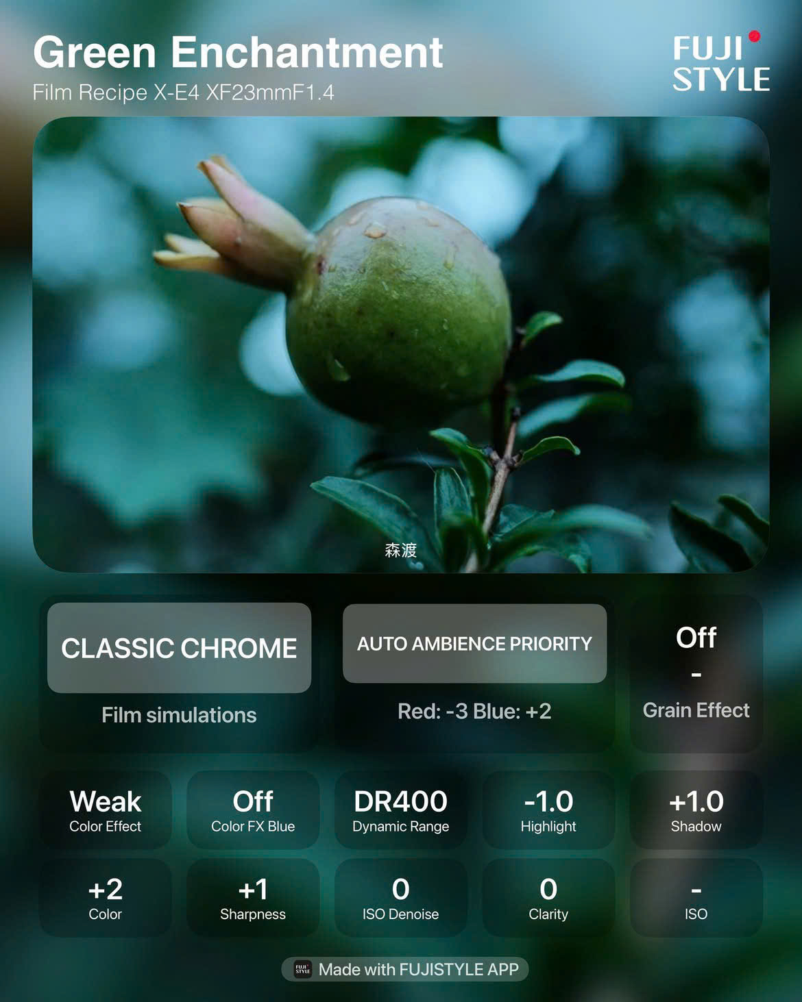 Green Enchantment được sáng tạo dựa trên Classic Chrome 