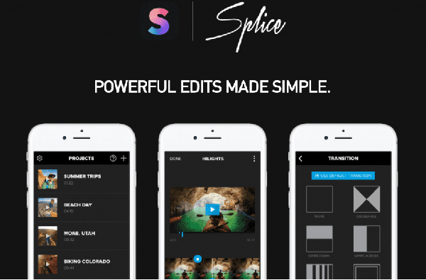 Splice là ứng dụng chỉnh sửa video đơn giản nhất