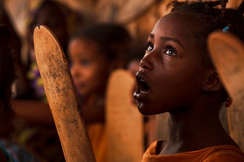 Mauritanian children learning the quaran - Mitchell Kanashkevich