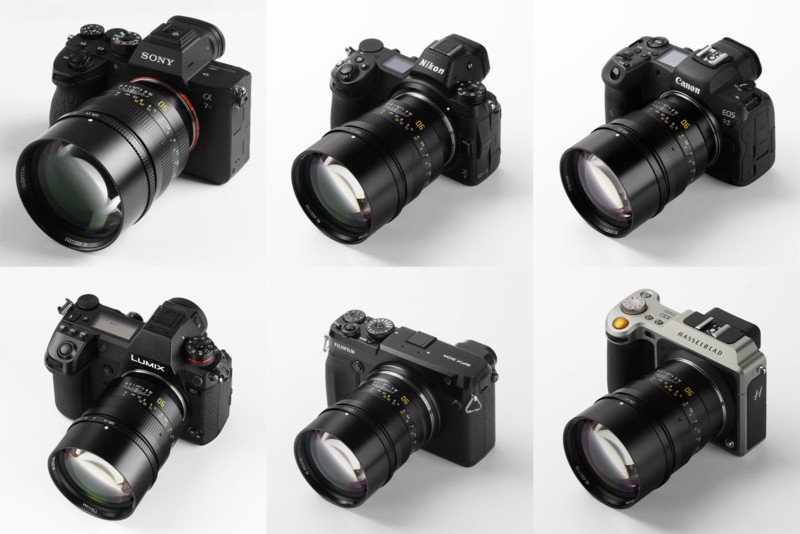TTARTISAN 90mm f125 tương thích với nhiều ngàm máy ảnh khác nhau