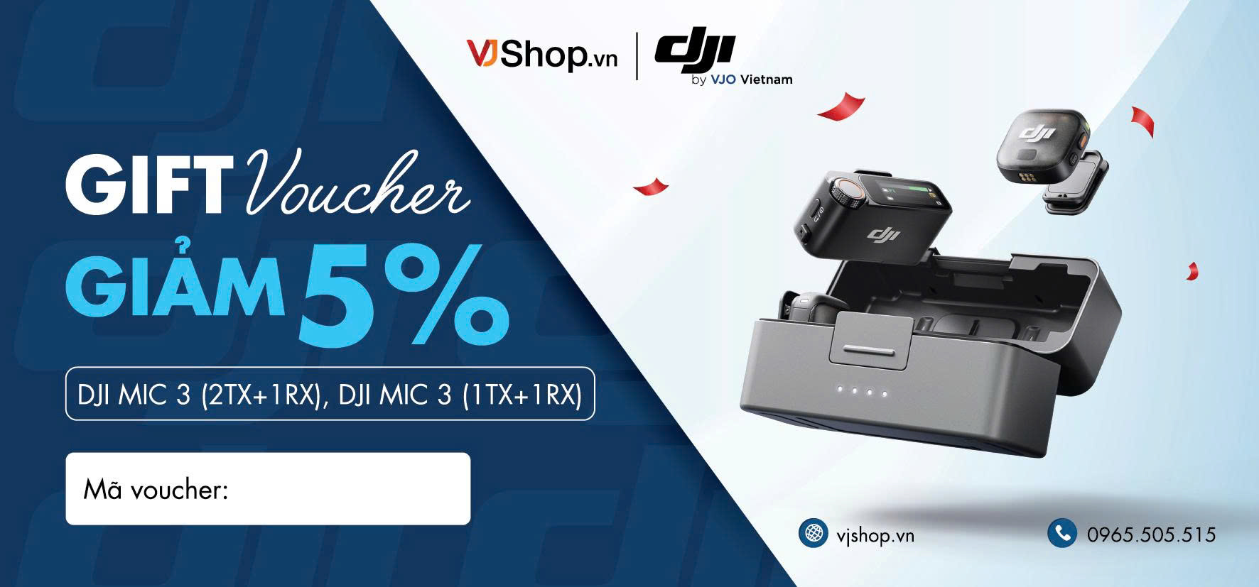 Voucher giảm 5% khi mua DJI Mic 3 - Cơ hội vàng cho các nhà sáng tạo nội dung
