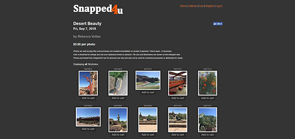 Snapped4U là web bán ảnh mất phí để đăng ký